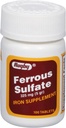 Rugby Ferrous Sulfate 325mg δισκία - Συμπλήρωμα σιδήρου για γυναίκες και άνδρες - 100 Count (1 Συσκευασία)
