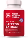Right Health Nutra Saffron Συμπληρώματα - 100% Pure Saffron Extract - Made in The USA - Υποστηρίζει Mood 