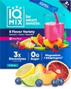 IQMIX Hydration Electrolyte Powder - 4-σε-1 Formula for Hydration, Mental Clarity, Mood & Recovery - Χωρίς ζάχαρη, Keto Drink Mix with Magnesium L-Threonate & Lion’s Mane - 8-Count Sampler (All Flavors)