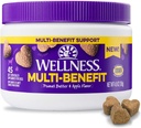 Wellness Φυστικοβούτυρο & Μήλο αρωματισμένα μαλακά μάσημα Multi-Benefit Συμπληρώματα για σκύλους, 45 Count