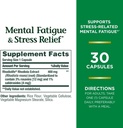 Nature's Bounty Mental Fatigue and Stress Relief, Rhodiola Supplement, 400 mg, Capsules, 30 Count (Pack of 2)