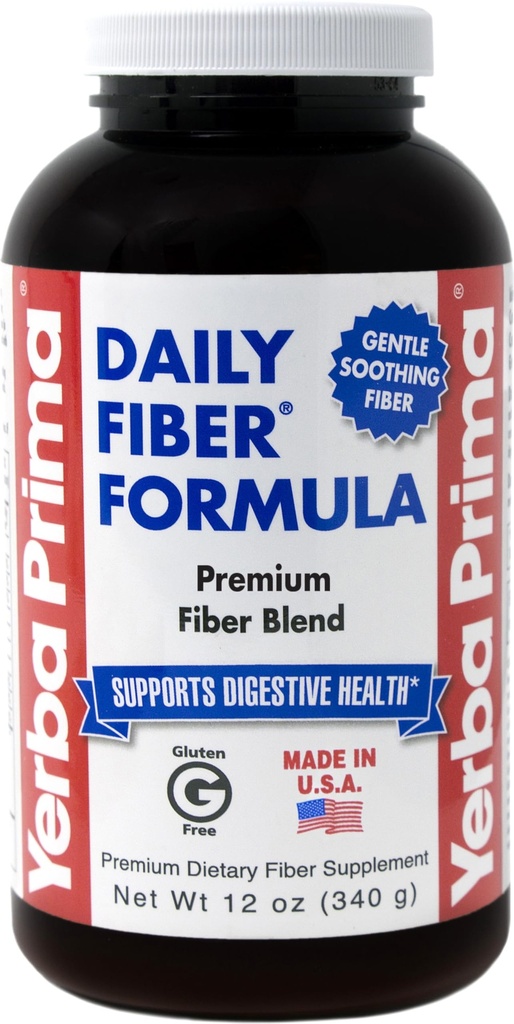Yerba Prima Psyllium Husk, 12 ουγγιά (πακέτο του 2) - συμπλήρωμα ινών καθαρισμού του παχέος εντέρου - φυσική υποστήριξη για την υγεία των ούρων - μη ΓΤΟ, χωρίς γλουτένη, Vegan