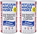 Yerba Prima Psyllium Husk, 12 ουγγιά (πακέτο του 2) - συμπλήρωμα ινών καθαρισμού του παχέος εντέρου - φυσική υποστήριξη για την υγεία των ούρων - μη ΓΤΟ, χωρίς γλουτένη, Vegan