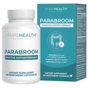 PUREHEALTH RESEARCH Parabroom - Gut Cleanse & Health Supplement - with Black Walnut, Sweet Wormwood Powder, Turmeric Extract, Olive Leaf, Garlic & Onion - Digestive Support for Women & Men 60 Capsules