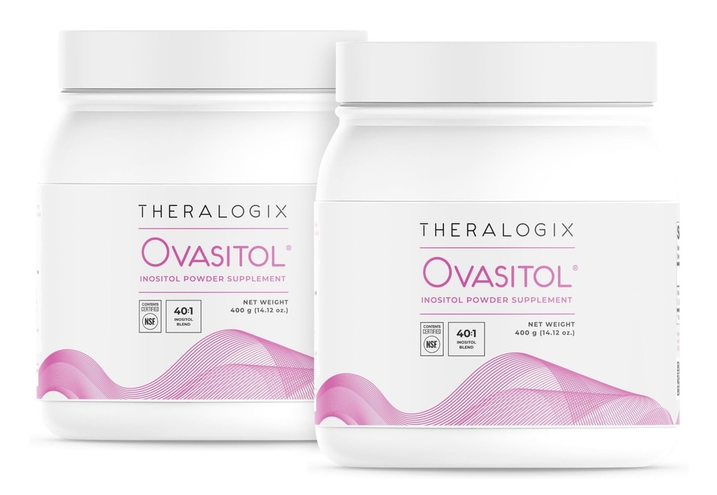 Theralogix Ovastitol Inositol Powder - 180-Ημερη Προμήθεια - Myo-Inositol & D-Chiro Inositol για Hormone Balance & Ovarian Function Support* - NSF Certified, (360 Servings), 28,24 Ουγγιά (Pack of 2)