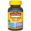 Nature Made Postnatal Multivitamin + DHA 200 mg, Μεταγεννητικές Βιταμίνες για Θηλασμό Moms & Babys, Βιταμίνες & Θρεπτικά συστατικά Περιλαμβάνουν τον σίδηρο, τη βιταμίνη D3, το ασβέστιο, το ιώδιο και άλλα 60 Softgels
