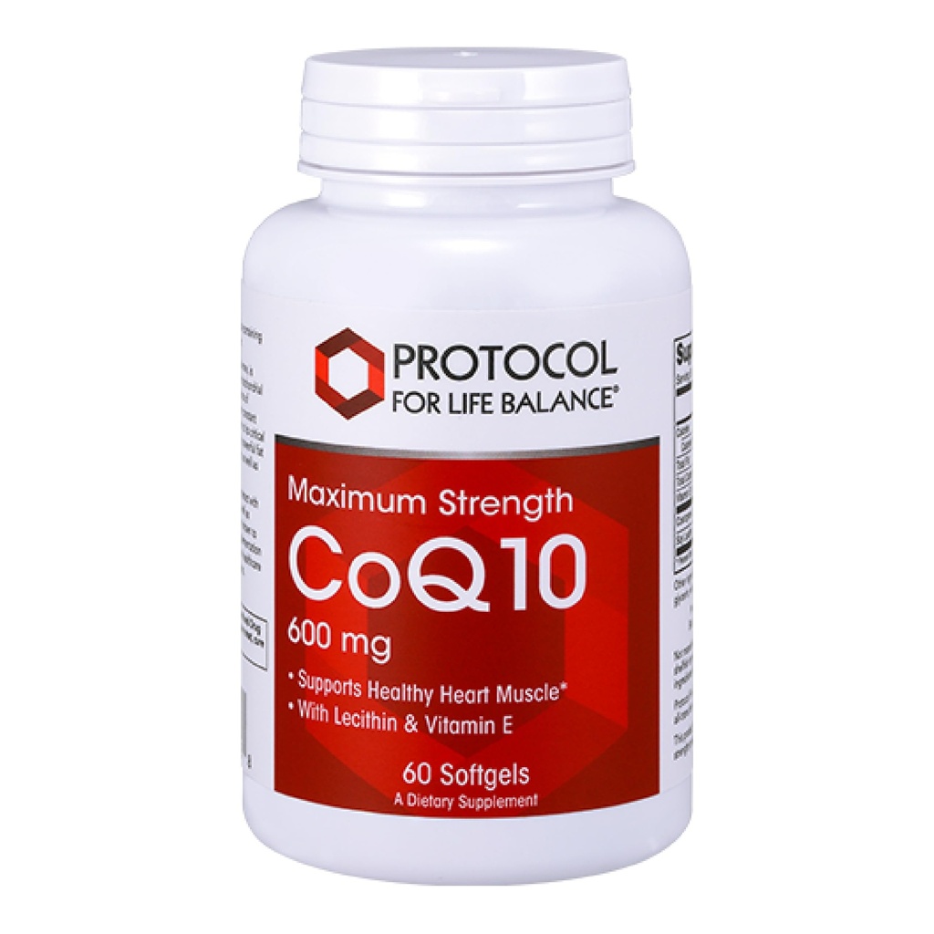 ΠΡΩΤΟΚΟΛΛΟ ΓΙΑ ΖΩΗ ΙΣΟΡΡΟΠΙΑ CoQ10 600mg - με βιταμίνη Ε & λεκιθίνη σόγιας - Συμπλήρωμα CoQ10 - Χωρίς αβάλ & αυγά - 60 Softgels