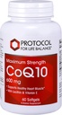 PROTOCOL FOR LIFE BALANCE CoQ10 600mg - with Vitamin E & Soy Lecithin - CoQ10 Supplement - Halal & Egg Free - 60 Softgels