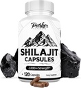 Parker Naturals Καθαρές κάψουλες Shilajit των Ιμαλαΐων, 2000 mg Δύναμη Shilajit Resin και Fulvic Acid Supplement, Vegan και Gluten-free κάψουλες, 120 Count
