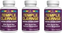 7 Lights Cleanse Temple 3-Pack Special, Magnesium, Oxygen-based Colon Cleanse Detox, Relieves Occasional Constipation with No Gas or Bloating, Body Detox and Cleanse for Women & Men