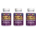 7 Lights Cleanse Temple 3-Pack Special, Magnesium, Oxygen-based Colon Cleanse Detox, Relieves Occasional Constipation with No Gas or Bloating, Body Detox and Cleanse for Women & Men