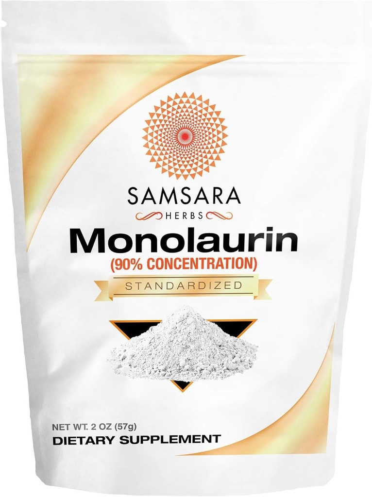 Samsara Herbs Monolaurin Extract Powder (2oz/57g) Ανοσοποιητική υποστήριξη - Coconut Extract Powder