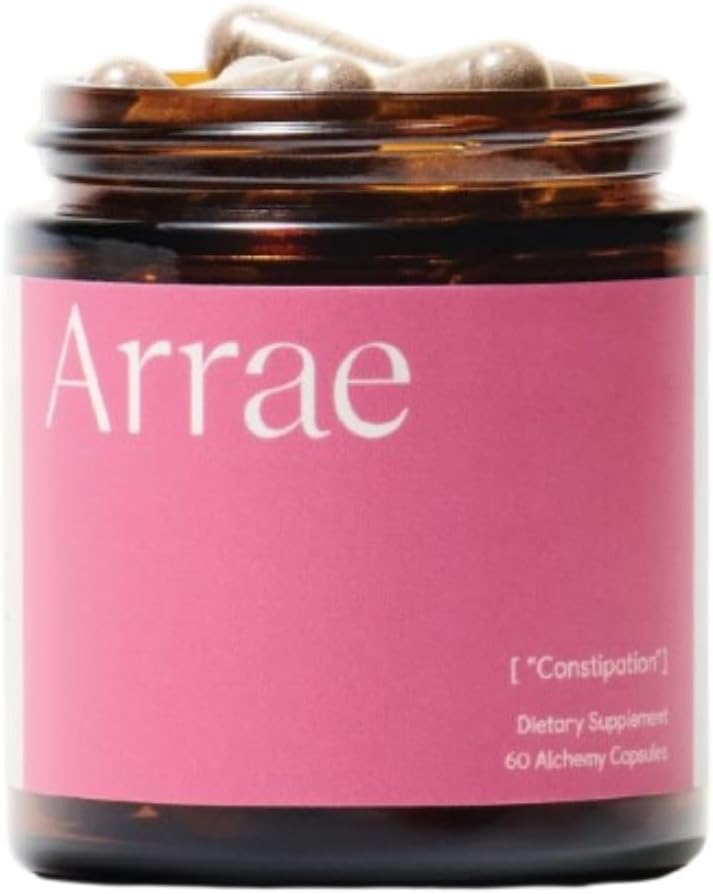 Arrae Constipation Relief: Natural Colon Cleanse, Fast-Activeing Κάψουλες για τις τακτικές κινήσεις του εντέρου & την υγεία του εντέρου, Digestive Detox, Bloating Relief for Women & Men, Gut Cleanse (60 Count)