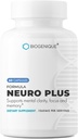 Neuro Plus Formula, Brain Boosting & Focus Vitamin Supplement - Βελτίωση μνήμης, εστίασης & νοητικής καθαρότητας 60 κάψουλες - Κατασκευασμένες στις ΗΠΑ - Μη ΓΤΟ, Χωρίς γλουτένη