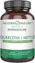 Quercetin 600mg & Nettle 600mg - Φυσικό συμπλήρωμα φλαβονοειδών για εποχιακά ερεθιστικά, ανοσοαπόκριση, υγιή γήρανση και μακροζωία - Μη υπνηλία, μη ΓΤΟ, Vegan - (90 κάψουλες)
