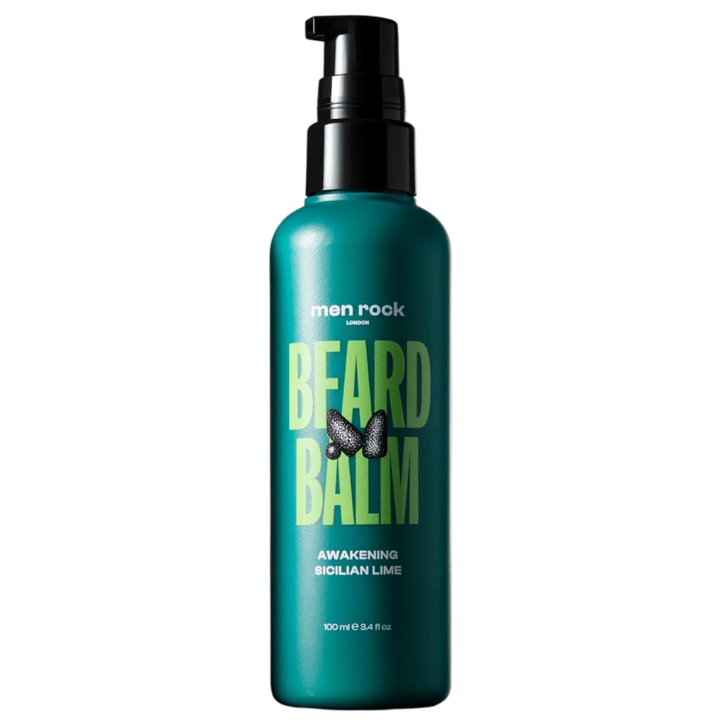 Άνδρες Rock ξύπνημα Beard Balm - Σικελικό Lime - Leave In Beard Conditioner για άνδρες - Mens Skincare Προϊόντα - Conditioning and Softening Balm - 3.4 oz