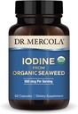 Δρ. Mercola Iodine από το βιολογικό φύκη, 650 mcg ανά υπηρεσία, 30 υπηρεσίες (60 κάψουλες), συμπλήρωμα διατροφής, Θυρεοειδή και την ενεργειακή υποστήριξη, μη ΓΤΟ, USDA οργανικό