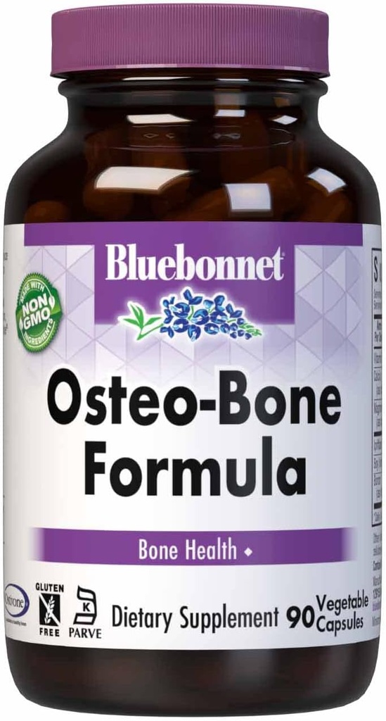BlueBonnet Osteo-Bone Formula Χορτοφαγικές κάψουλες, 90 κόμης