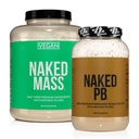 NAKED Soy-Free Protein Bundle: 8LB Vegan Mass and 2LB PB