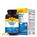 Country Life Omega 3 Fish Oil Supplement - Υψηλής συγκέντρωσης EPA και DHA Ωμέγα 3 Λιπαρά Οξέα - 2000mg Fish Oil για Συναισθηματική Υγεία, Υποστήριξη Mood, και όχι Fish Taste - Φυσικό άρωμα λεμόνι