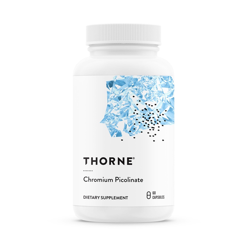 THORNE Picolinate Χρώμιο - Ουσιαστικό συμπλήρωμα ορυκτού για υγιή υποστήριξη Μεταβολισμού * - Υποστηρίζει Carbohydrate Cravings* - Γαλακτοκομικά, σόγια και γλουτένη-δωρεάν - 60 κάψουλες
