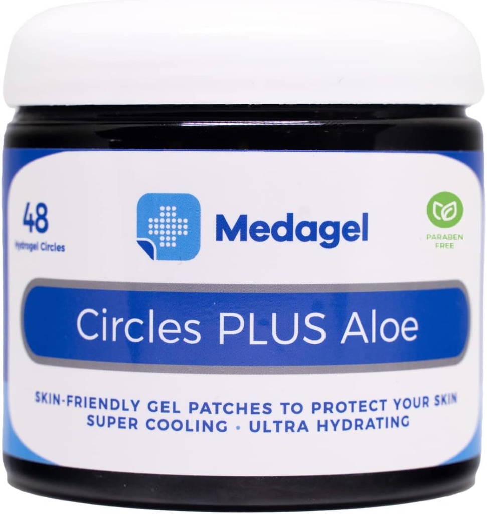 Κύκλοι Plus Aloe, Paraben Free Hydrogel Pads, Πρόληψη blister, άμεση ψύξη και καταπραϋντική ανακούφιση για τον πόνο της Νοσηλευτικής, bug bites, blisters, minor burns & Chafing, 48 εγκύκλιες πλάκες