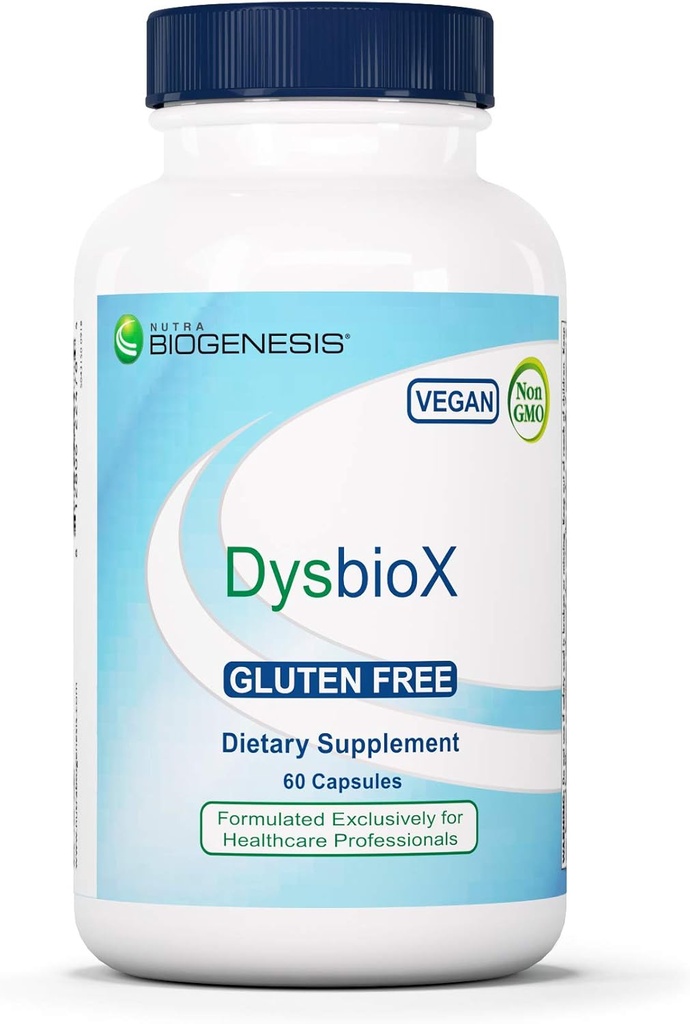 Nutra BioGenesis DysbioX - Πράσινα χάπια τσαγιού, αντιοξειδωτικό συμπλήρωμα υποστήριξης για γυναίκες & άνδρες με βιταμίνη C, ψευδάργυρο, πράσινο τσάι & εκχύλισμα σταφυλιών - 60 κάψουλες Vegan