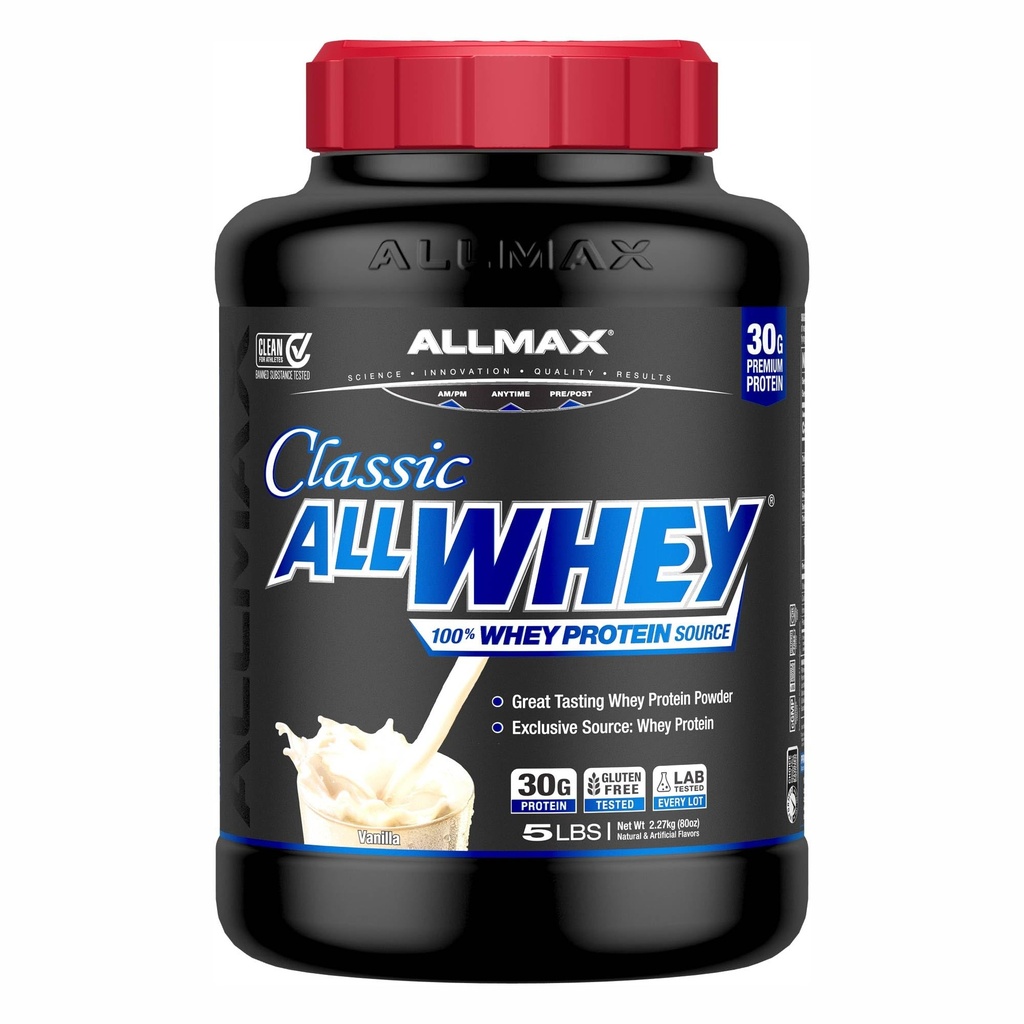 Διατροφή ALLMAX Κλασική πρωτεΐνη ορού γάλακτος, βανίλια, 5 lbs