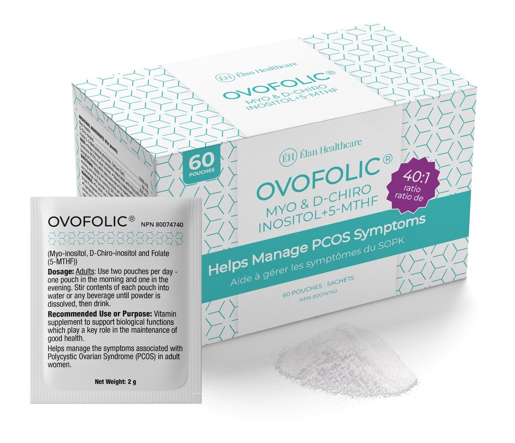 Συμπλήρωμα Ινοσιτόλης - Myo-Inositol και D-Chiro Inositol Plus Ενεργό Folate- Ideal 40:1 Ratio - Ορμονική Ισορροπία & Υγιεινή Ωοθηκική Υποστήριξη για τις γυναίκες- 60 φακελλίσκους (60)