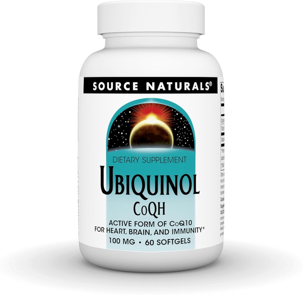 Πηγή Naturals Ubiquinol CoQH 100mg Σερβίρισμα - 60 Softgels
