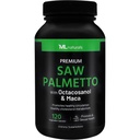ML Naturals Saw Palmetto 1000 mg 120 Vegan Κάψουλες. 3 σε 1. Premium Ποιότητα με Octacosanol & Maca. Προστάτης, Ουρολογική Υγεία, Κυκλοφορική Υγεία, Φυσικός Ενεργοποιητής, NSF-Certified & cGMP- Compliant