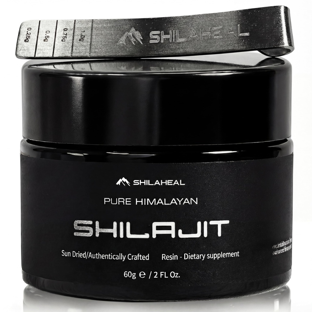 Shilajit Αυθεντικό Himalayan Shilajit Resin για άνδρες & γυναίκες, Υψηλή Fulvic Acid, Ενέργεια & Σταματίνα, Ανοσολογική Υποστήριξη, 85+ Ανιχνευτικά Ορυκτά, Εργαστηριακά Ελεγμένο Βιολογικό Shilajit Resin, 100% Φυσικό, 60 γραμμάρια