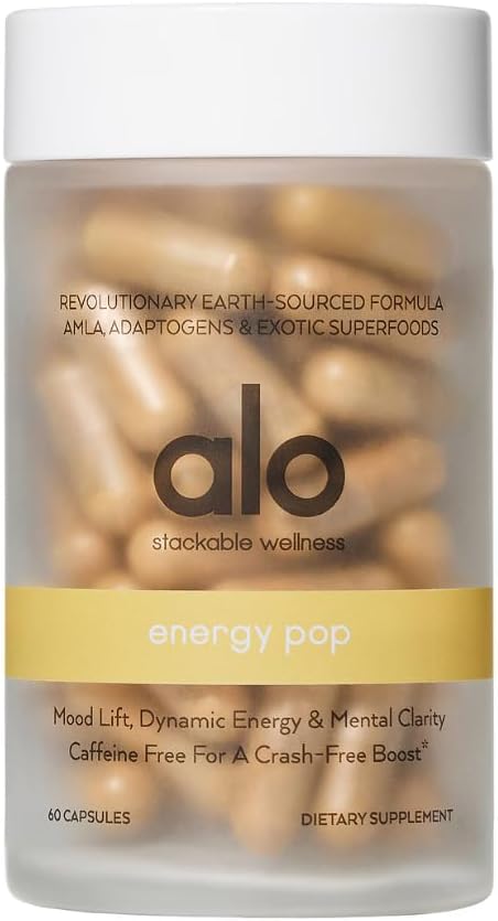 Alo Yoga Energy Pop - Caffeine-Free Energy Boost με Ριβοφλαβίνη, Νιασίνη & ENXTRA 