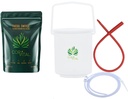 Kinema Kit για τον καθαρισμό του παχέος εντέρου με 1 LB Enema Coffee - Gerson Εγκεκριμένο Home Kit Emema Kit - Kit Kinema Bucket - Θεραπεία Ψητό καφέ Detox Cleanse - Enema Coffee Organic