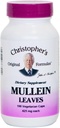 Φύλλα Mullein του Christopher - 400 mg - 100 Κάψουλες χορτοφάγων