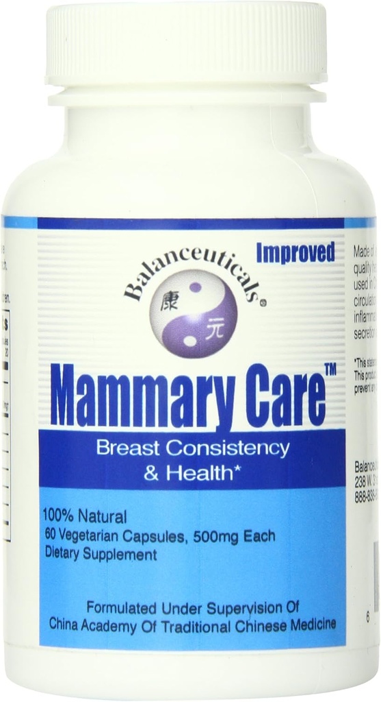 Mammary Care Dietary Supplement Capsules, 500 mg, 60-Count Bottle
