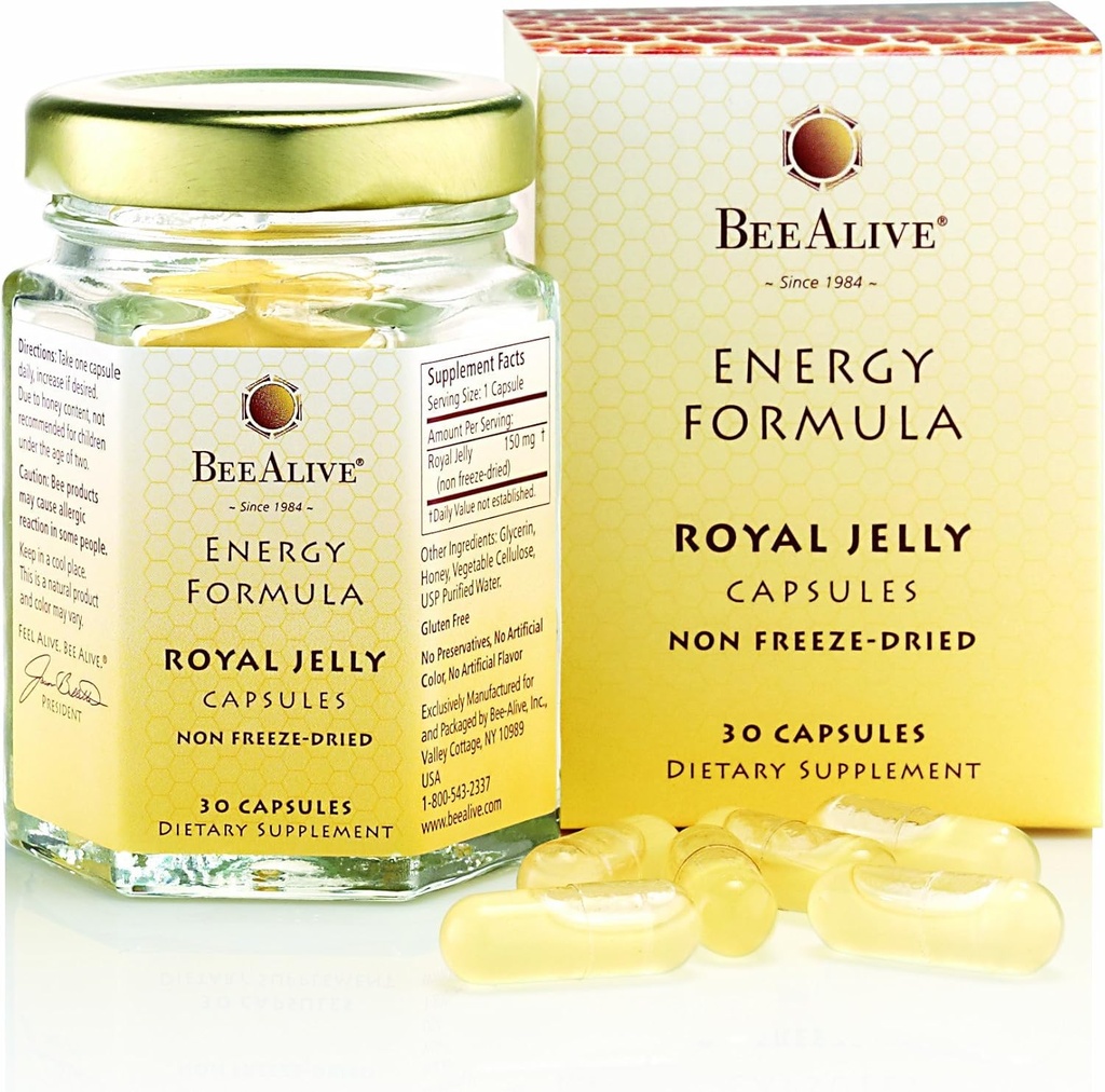 Royal Jelly Energy Formula Μη παγωμένη 150mg 30 κάψουλες