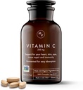 Movita Fermented Vitamin C 250mg – Ανοσία Booster, Αντιοξειδωτική Προστασία, Aids Σύνθεση Κολλαγόνου & Απορρόφηση Σιδήρου – Βιολογικό, Vegan, Χωρίς Γλουτένη, Μη ΓΤΟ – 30-Ημέρα Προμήθεια (Γυάλινο μπουκάλι)