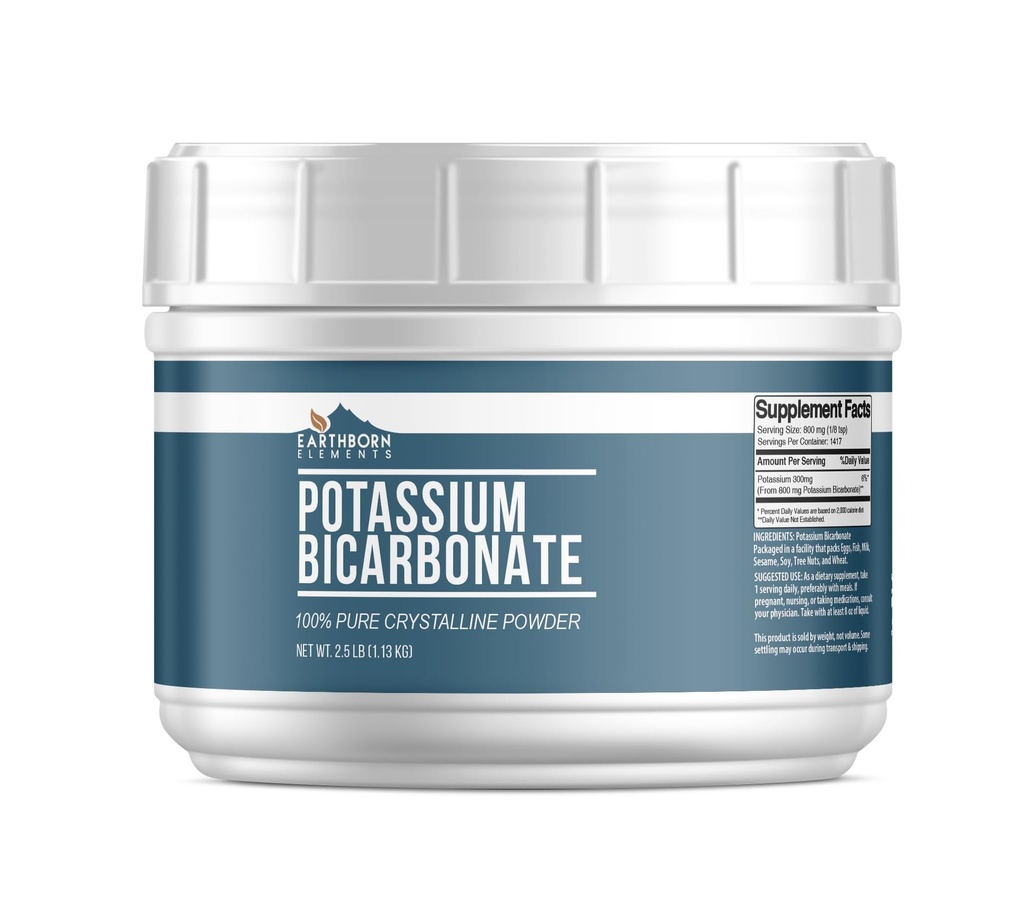 Γήινα στοιχεία Διττανθρακικό κάλιο (2,5 lb), Mess-free Tub, καθαρό & μη αραιωμένο