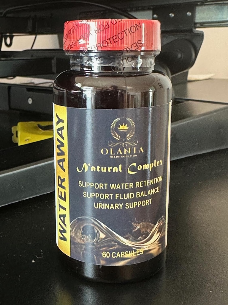 Generic Natural Water Away Pills - Διατήρηση και έκπλυση νερού, Γαϊδουράγκαθο γάλακτος, Κράνμπερι, Ρόδι, Κουρκουμάς, Διουρητικά Χάπια νερού, Κιτρικό οξύ, Σπόροι σέλινου - 1 φιάλη
