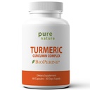 Κουρκουμίνη καθαρής φύσης με BioPerine Turmeric Nature