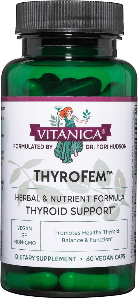 Vitanica ThyroFem, Thyroid Gland Support, Vegan, 60 κάψουλες