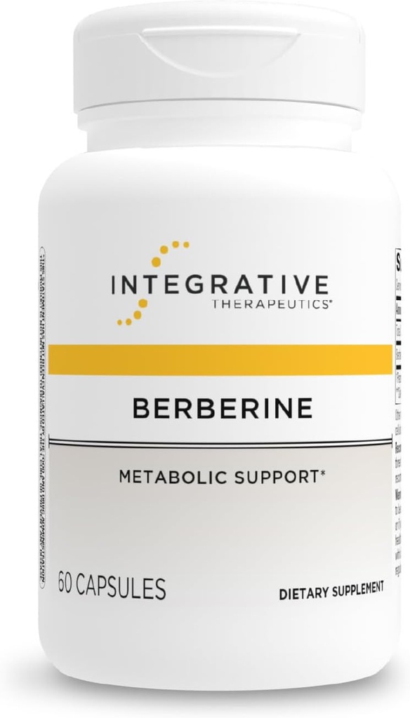 Integrative Therapeutics Berberine - Supplement for Cellular Energy Metabolism & Metabolic Support* - Dairy-Free & Gluten-Free - 60 Capsules (60 Servings)