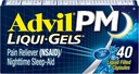 Advil PM Liqui-Gels Pain Reliever and Nighttime Sleep Aid, Pain Medicine with Ibuprofen for Pain Relief and Diphenhydramine HCL for a Sleep Aid - 40 Liquid Filled Capsules - Επιστροφή στο Κολλέγιο
