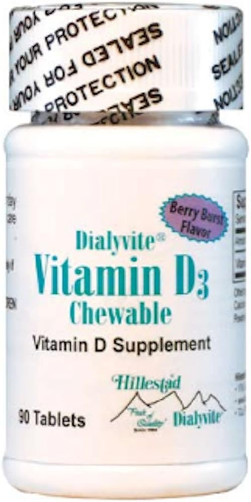 Dialyvite - Βιταμίνη D3 Μασώμενο συμπλήρωμα (2. 000 IU) - 90 δισκία