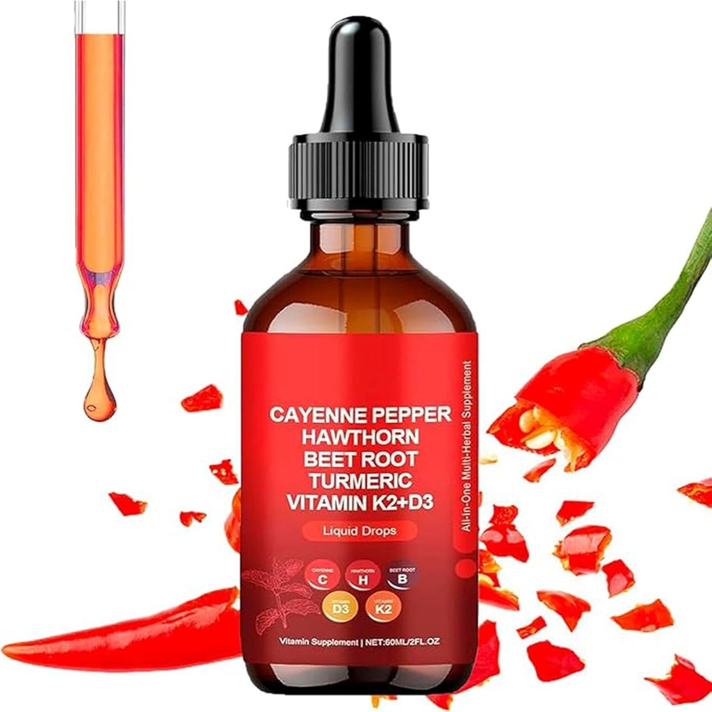 Aeluro Cayenne σταγόνες, Aeluro Cayenne εκχύλισμα πιπεριού, 60ml Cayenne σταγόνες πιπεριού, Cayenne πιπεριού υγρό σταγόνες μεταβολισμό ενίσχυση