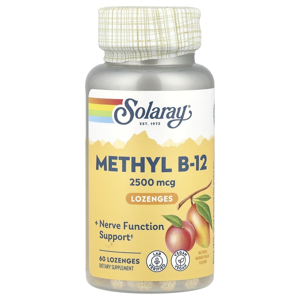 Solaray, B-12 Methyl Lozenge, 60 κόμης