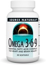 Source Naturals Omega 3-6-9, Essential Faty Acid Complex for Heart and Brain Health* - 60 Softgels