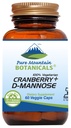 Pure Mountain Botanicals Cranberry D Mannose Capsules - 60 Kosher Vegan Caps - 1000mg D Mannose with Cranberry Concentrate Plus Vitamin C