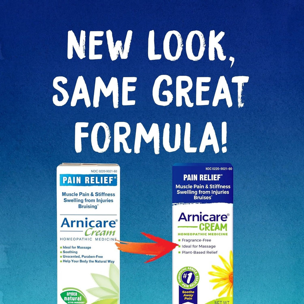 Boiron Arnicare Κρέμα για την ανακούφιση για τον πόνο των αρθρώσεων, τον πόνο των μυών, την πληγή των μυών, και το πρήξιμο από μελανιές ή τραυματισμούς - γρήγορη απορρόφηση και άρωμα-ελεύθερο - 1,3 oz (πακέτο του 2)